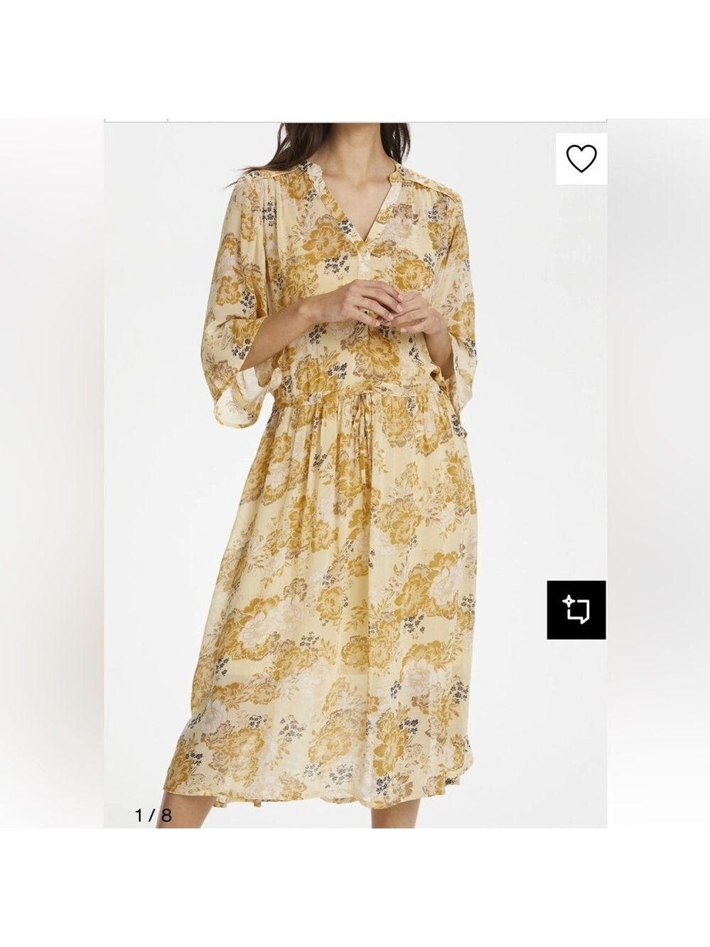 Part Two Elegant Floral Midi Dress